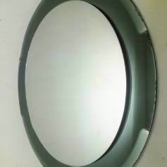 Cristal Lupi Luxor (Antonio Lupi) vintage round wall mirror , 1970`s ca, Italian